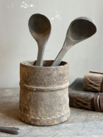 Hohe Holzschale -Hoffz-
