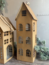 Metalen Huis Roest Bruin Large