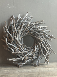 Krans Half Botay Frosted 30 cm