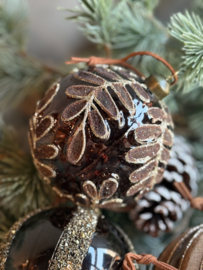 Kerstornament Bruin Blad -PTMD-