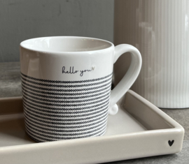 Becher mit Streifen -Bastion Collections-