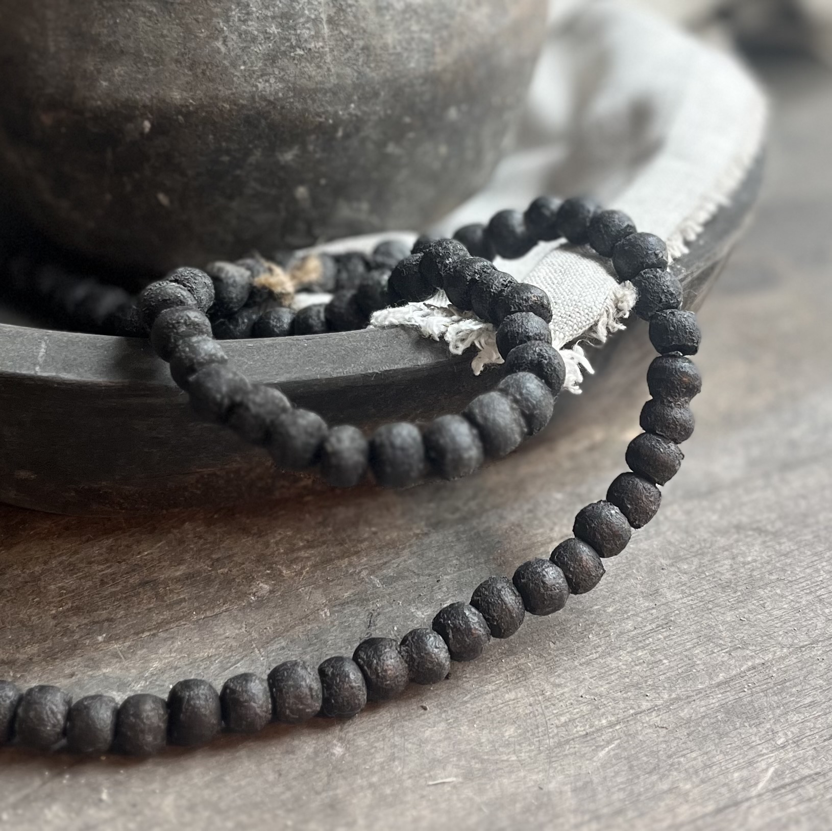 Kralenketting Donkergrijs Small