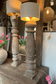 Houten Balusterlamp  -Aura Peeperkorn-