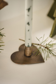 Candle holder f/1.3 cm candle heart