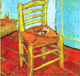 Gobelin kussen Van Gogh De Stoel 45x45cm