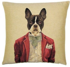 Gobelin Kissen Boston Terrier