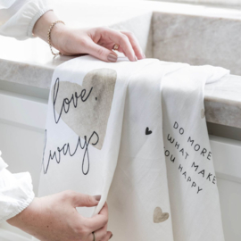 Geschirrtuch 50x70cm With Love -Bastion Collections-