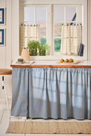 Theedoek Naturel met Blauwe Strepen