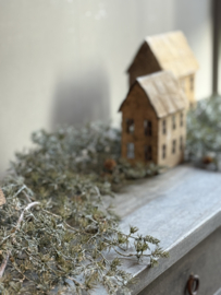 Girlande aus Seide mit Schnee und Tannenzapfen -PTMD-