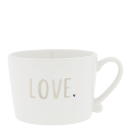 Mug with handle natural Love -Bastion Collections-