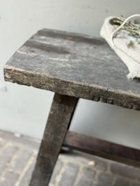 Oud Houten Bankje 81 cm
