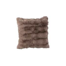 Kussen Taupe Fake Fur 45x45 cm -PTMD-