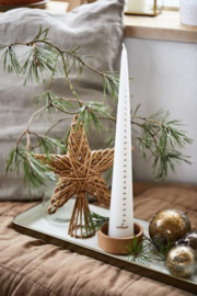 Weihnachtskugel Rustikal Braun 5,8 cm