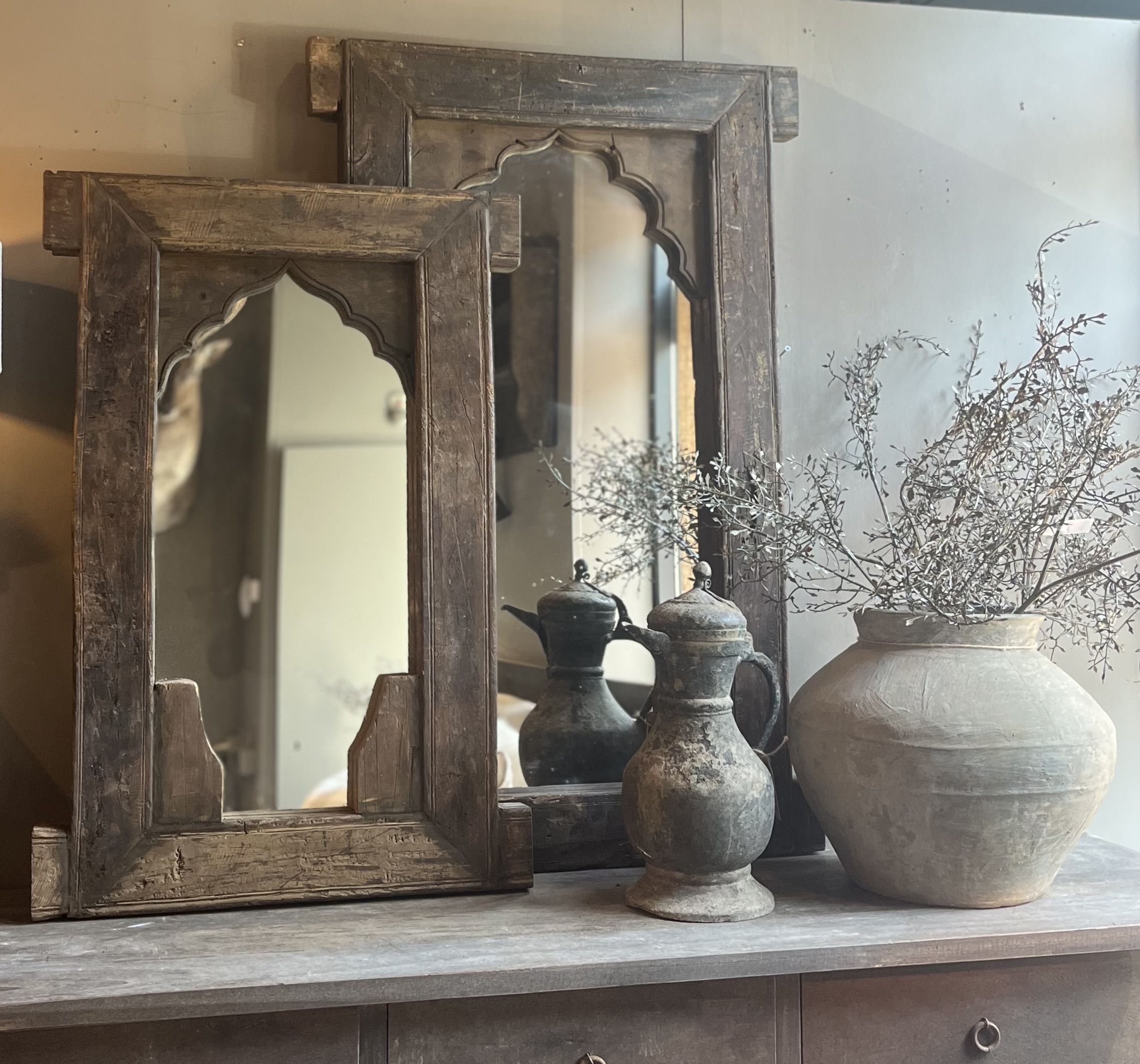 Spiegel oud hout M