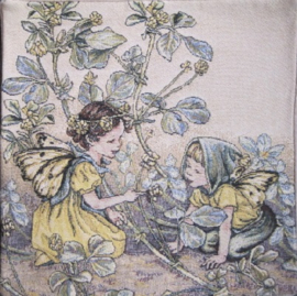 Gobelin Kissen Flower Fairies Gelb Blümen