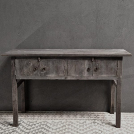 Houten Sidetable 4-deurtjes ''Antique Grey''