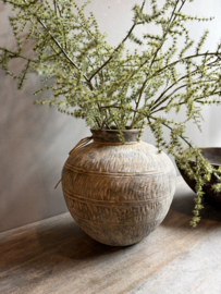 Oud Stenen Kruikje met Carving