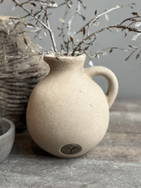 Runde Vase mit Henkel, klein, Majestic Taupe -Brynxz-