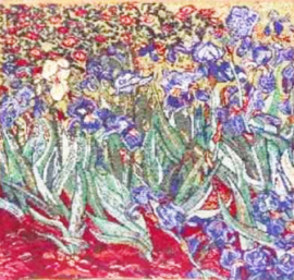 Gobelin kussen Van Gogh Irissen 