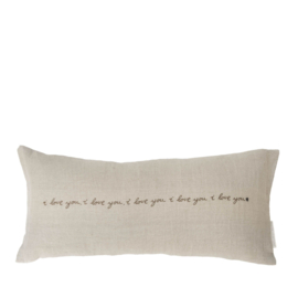 Kussen Natural ''I love You'' -Bastion Collections-