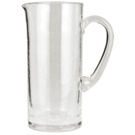 Pitcher clear glass w/bubbles 1.3 ltr