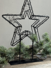 Ster op Metalen met LED lampjes Small