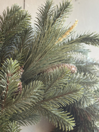Seidenkranz Tannengrün mit Tannenzapfen 60 cm