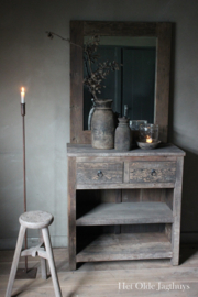 Sidetable Kota met 2-lades en 2 open vakken -Driftwood-