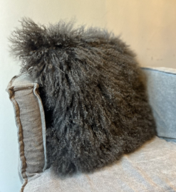 Kissen Tibet Lamm Grau 45x45 cm