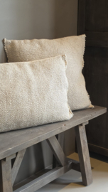 Grobes Kissen Natur 40x60 cm -Luksa Home Collection-