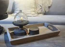Houten Dienblad Antique Grey