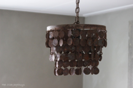 Hanglamp Roest Kleine Schijfjes 35 cm