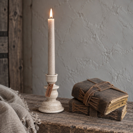 Kerzenhalter mit Fuß Majestic Taupe -Brynxz Collections-