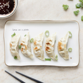 Sushi Bord met Tekst Love on a plate -Bastion Collections-