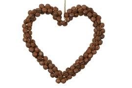 Hanger Hart Belletjes Roest Small