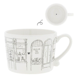 Mok Wit met Oor Window Shopping -Bastion Collections-