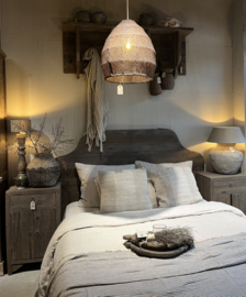 Hoofdbord voor bed Oud Hout -Driftwood-