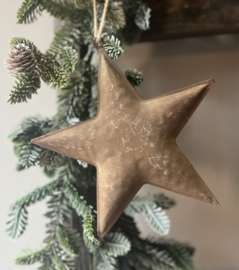 Metalen Ster Roest Bruin 18,5 cm