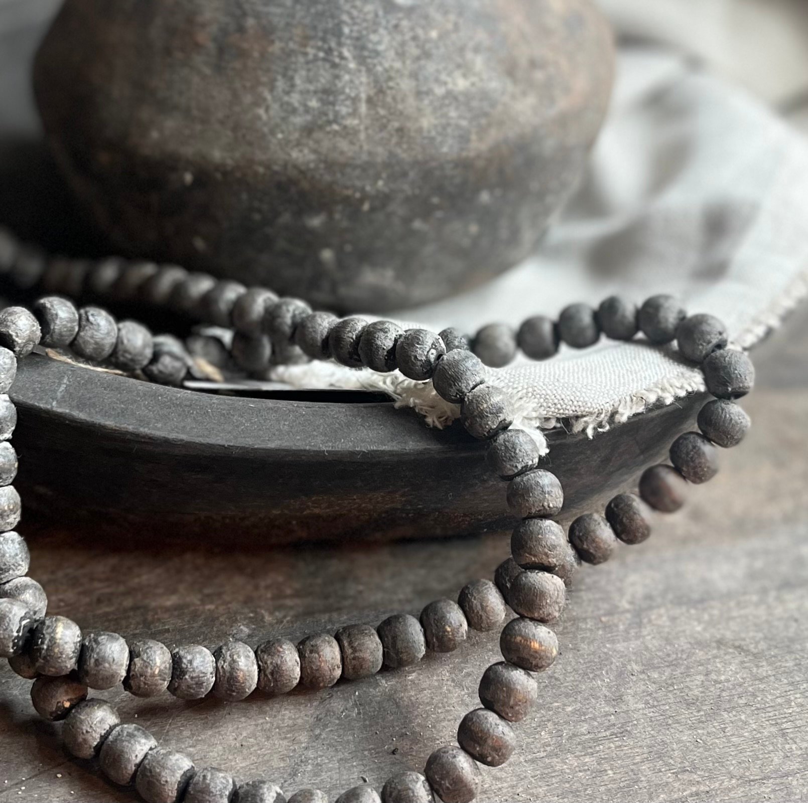 Kralenketting Lichtgrijs Small