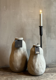 Organic Vase L Taupe -Still-