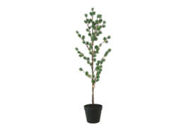 Zijde Kerstboom Pinus met Led Lampjes 102 cm
