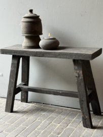 Oud Houten Bankje 64 cm
