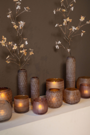 Windlicht Beige/Brown 15x16 cm -PTMD-