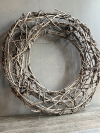 Krans Wr. Woven Open Frosted 60 cm