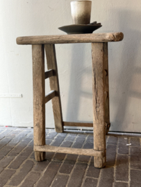 Oud Houten Kruk
