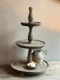 Etagere aus Holz 3-lagig