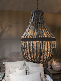 Hanglamp met Houten Kralen