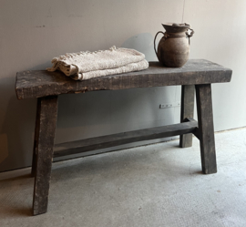 Oud Houten Bankje 81 cm