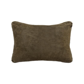 Kissen Wildleder Olivgrün 60x40 cm -PTMD-