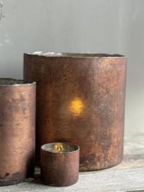 Windlicht Cilinder Brown 25x25 cm -Luksa-